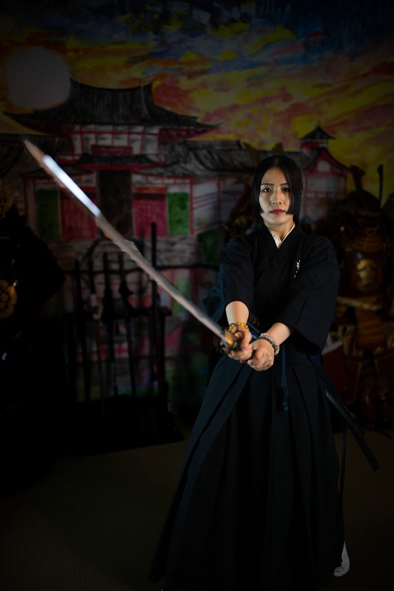Samurai katana portrait — FotoVenture Japan