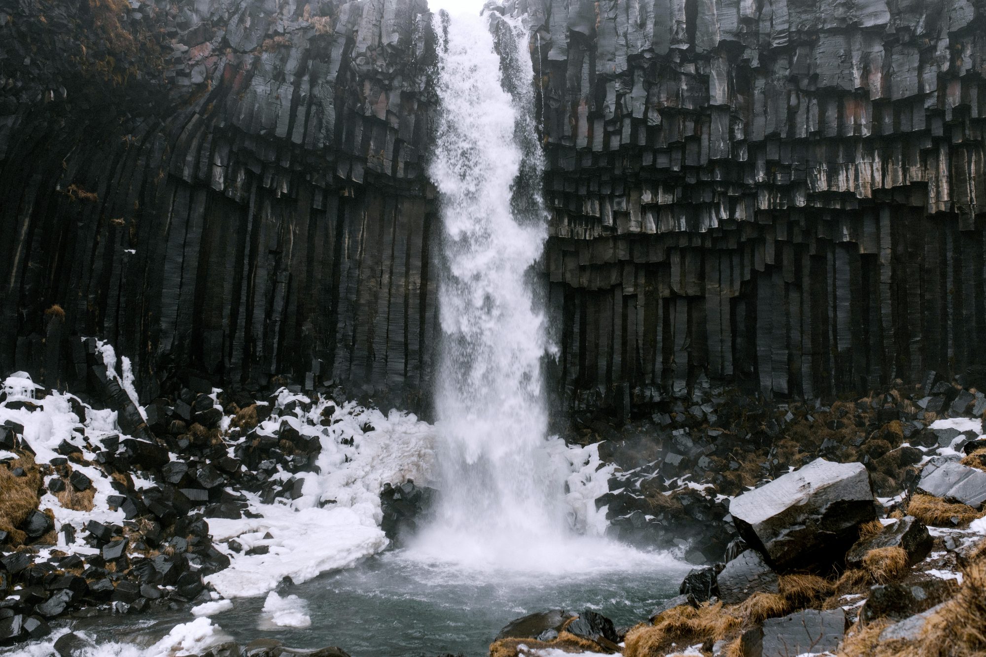Iceland landscape with dramatic volcanic terrain